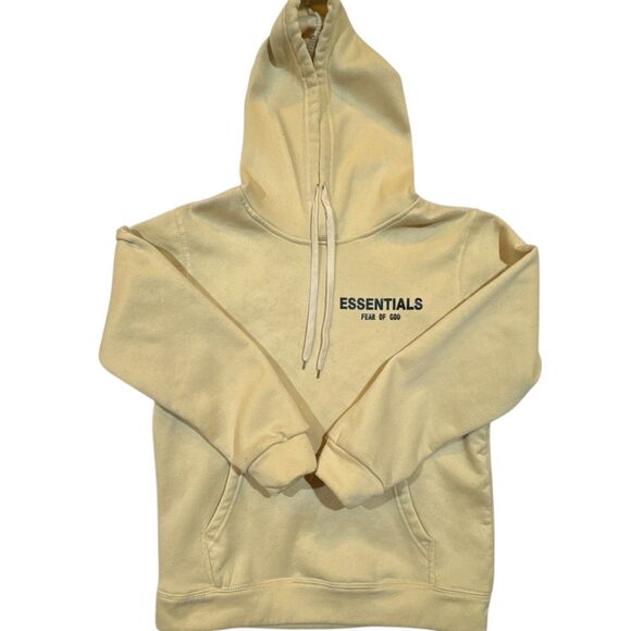 Fear Of God Essentials Hoodie Buttercream Men's/Women’s Unisex Small Pullover - Picture 3 of 14